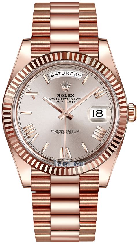 day date everose gold rolex price|rolex day date reference 228235.